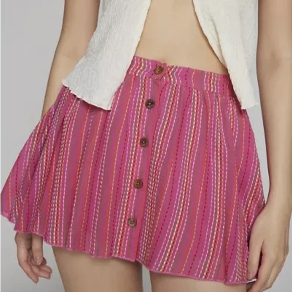 NWOT Urban Outfitters Kimchi Blue Bonnie Button Front Skirt